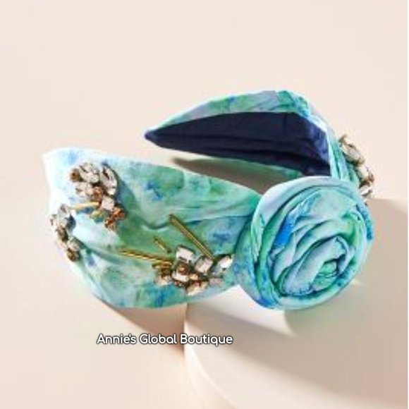 NWT, Anthropologie Shibori Rosette Embellished Headband main image 7